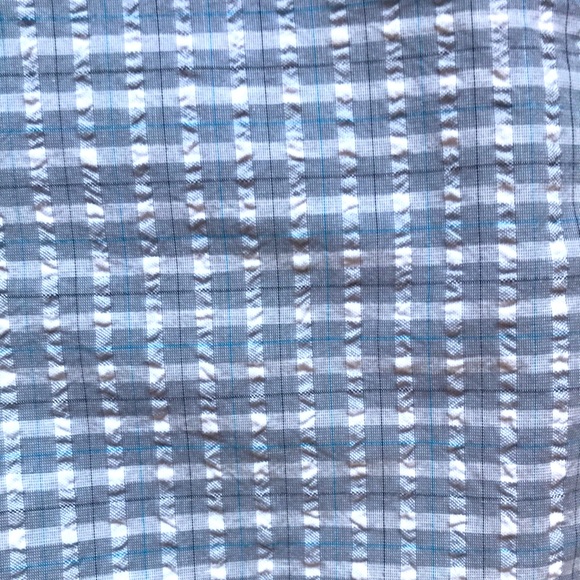 Penguin seersucker patterned shorts 10” inseam sz 34 EUC blue gray white - Picture 6 of 7